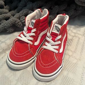 Toddler vans - red